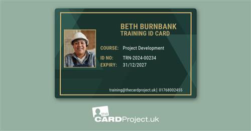 Training ID Card Dark Green And Gold